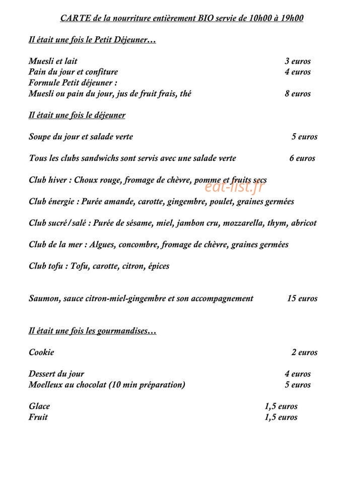 Materni'thé — carte page 1