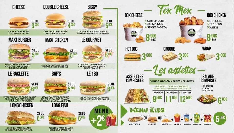 O'mk Tacos — carte page 2