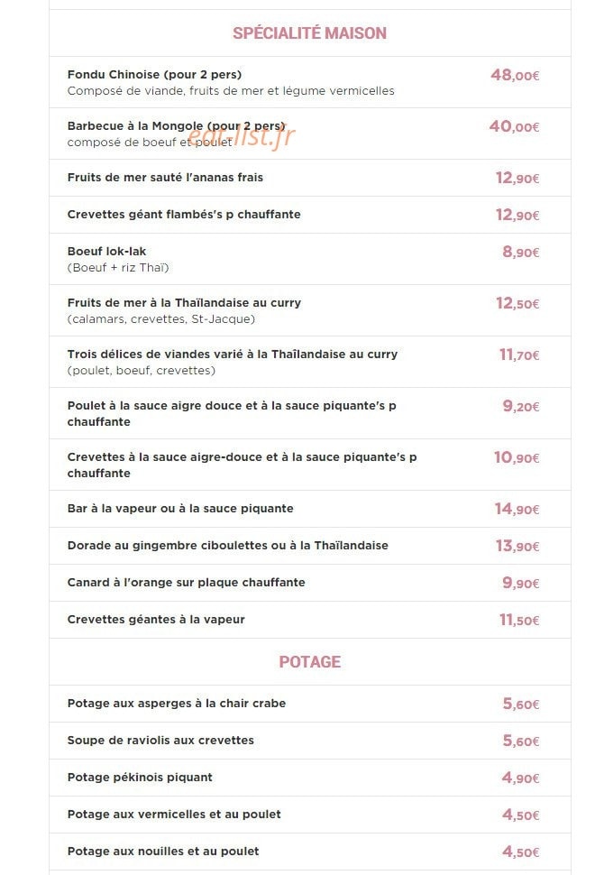 Royal Thonon — carte page 2