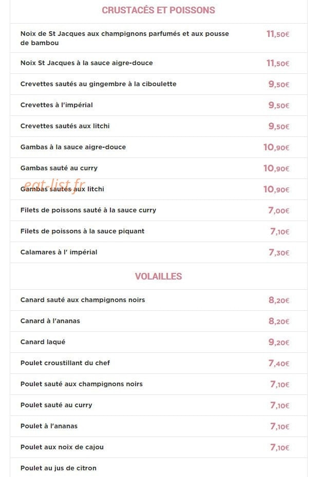 Royal Thonon — carte page 4
