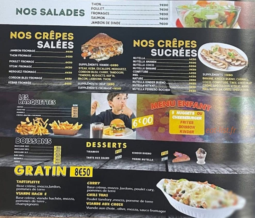 Snap Food — carte page 4