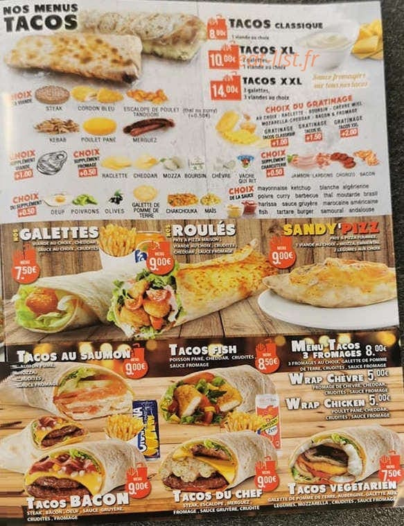 Tacos & Co — carte page 3