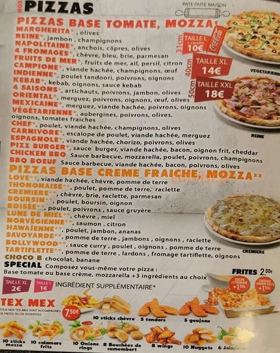 Tacos & Co — carte page 2