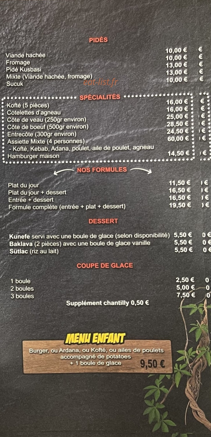 Thonon Kebab — carte page 2