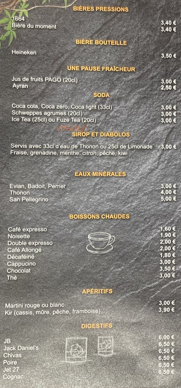Thonon Kebab — carte page 3