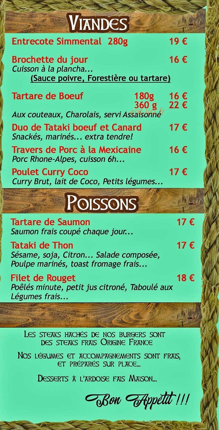 L'Auberge Du Boucanier — carte page 3