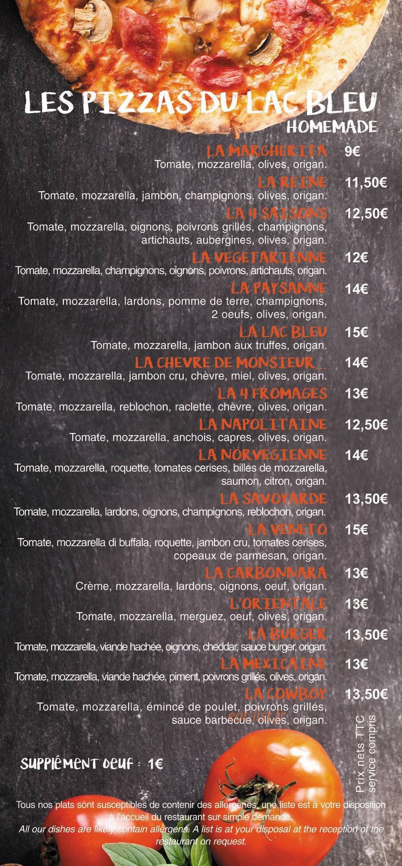 Le Lac Bleu — carte page 1