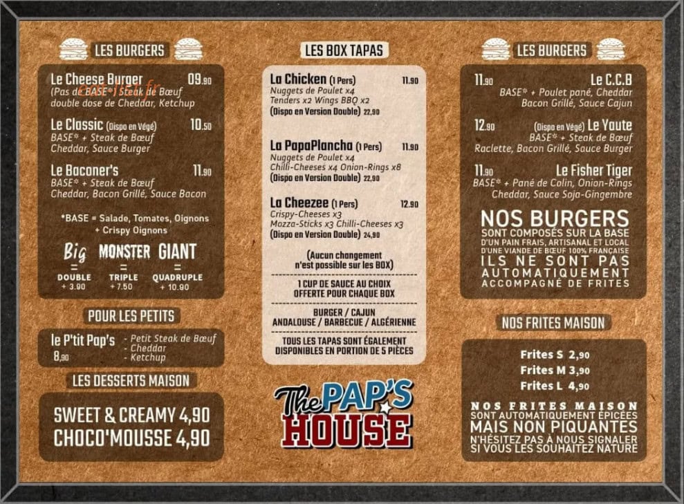 The Pap's House — carte page 1
