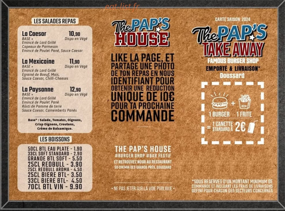 The Pap's House — carte page 2