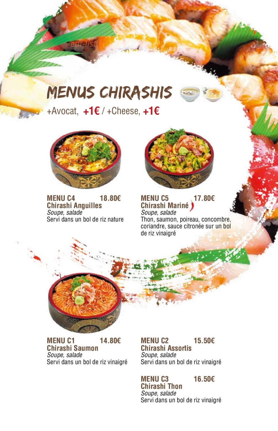 Oky Sushi — carte page 14