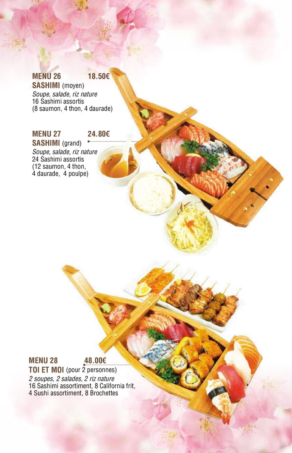 Oky Sushi — carte page 3