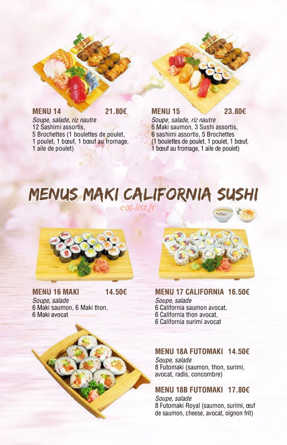 Oky Sushi — carte page 10