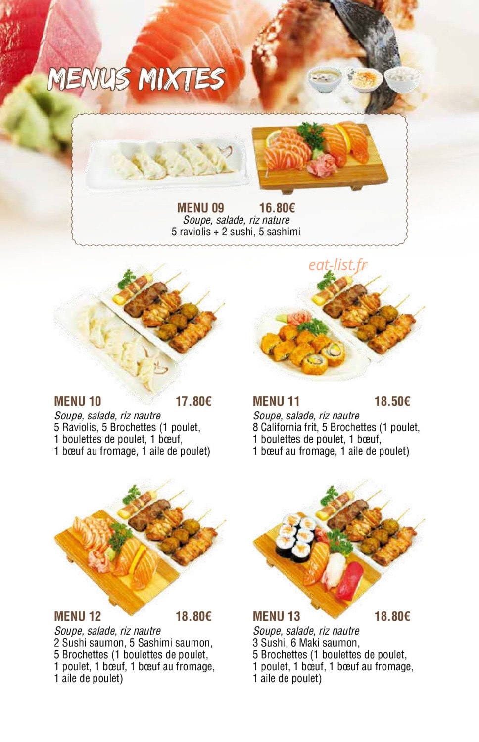 Oky Sushi — carte page 11