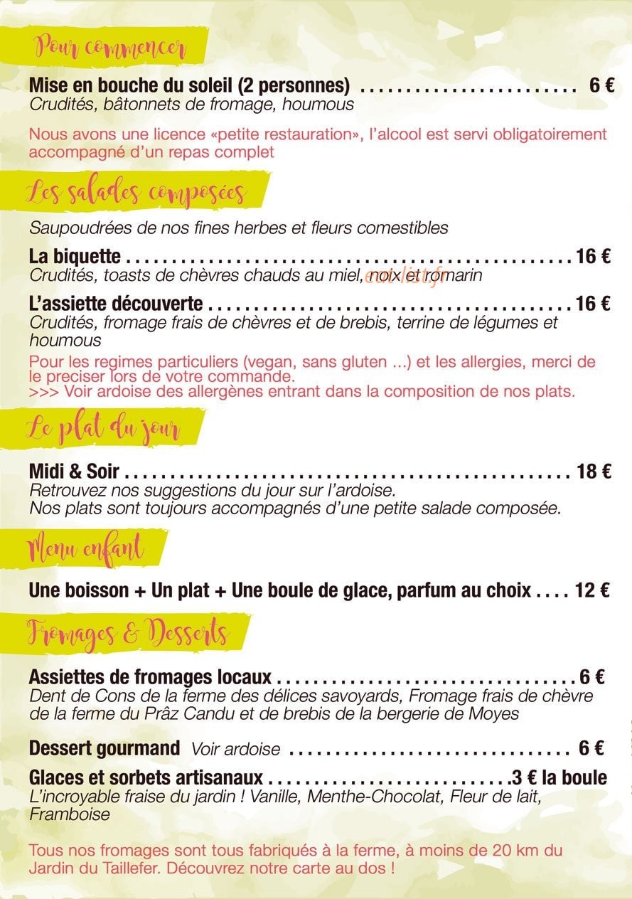 Les Jardins du Taillefer — carte page 2