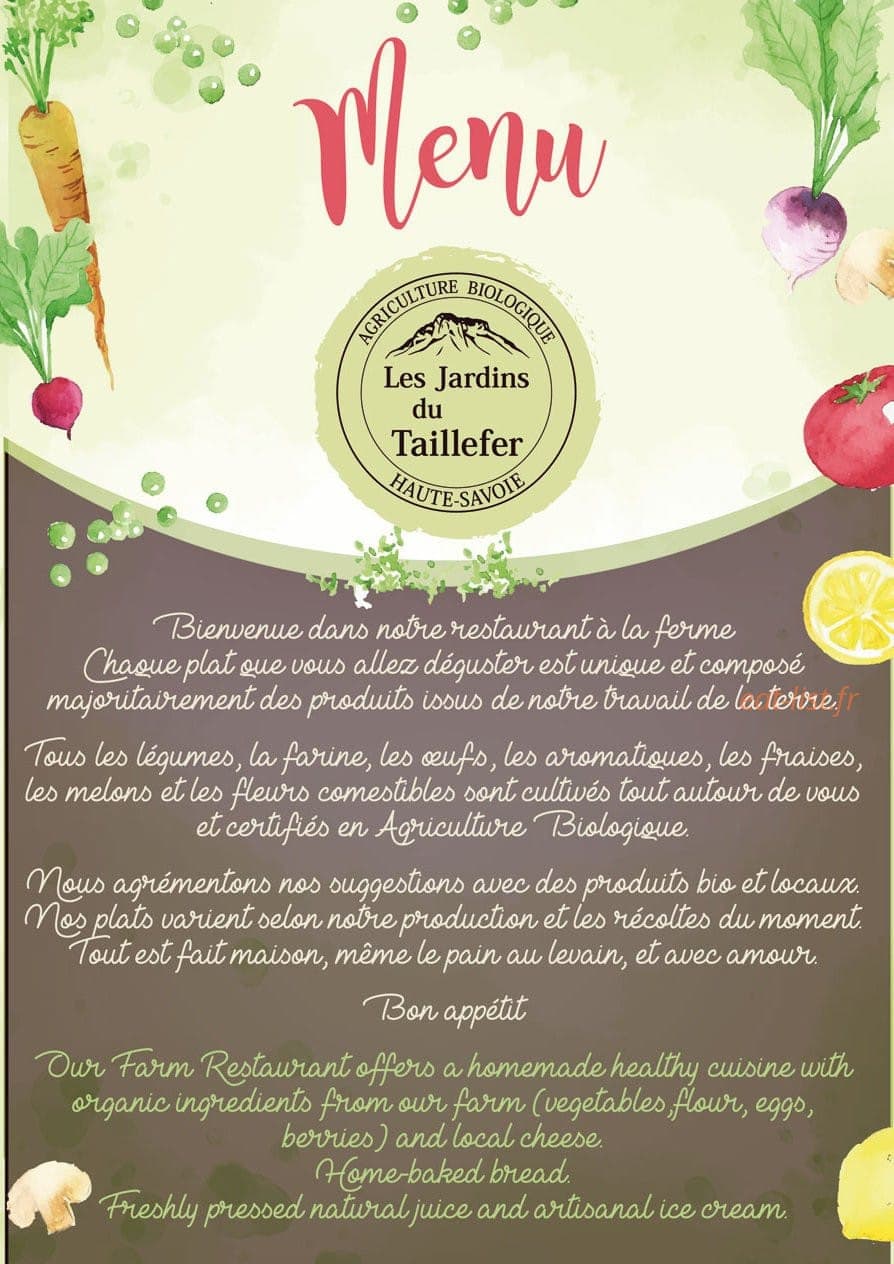 Les Jardins du Taillefer — carte page 1