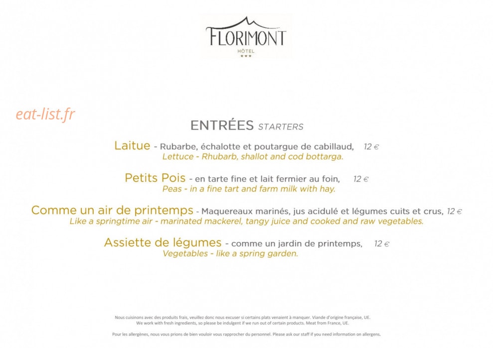 Le chalet florimont — carte page 2