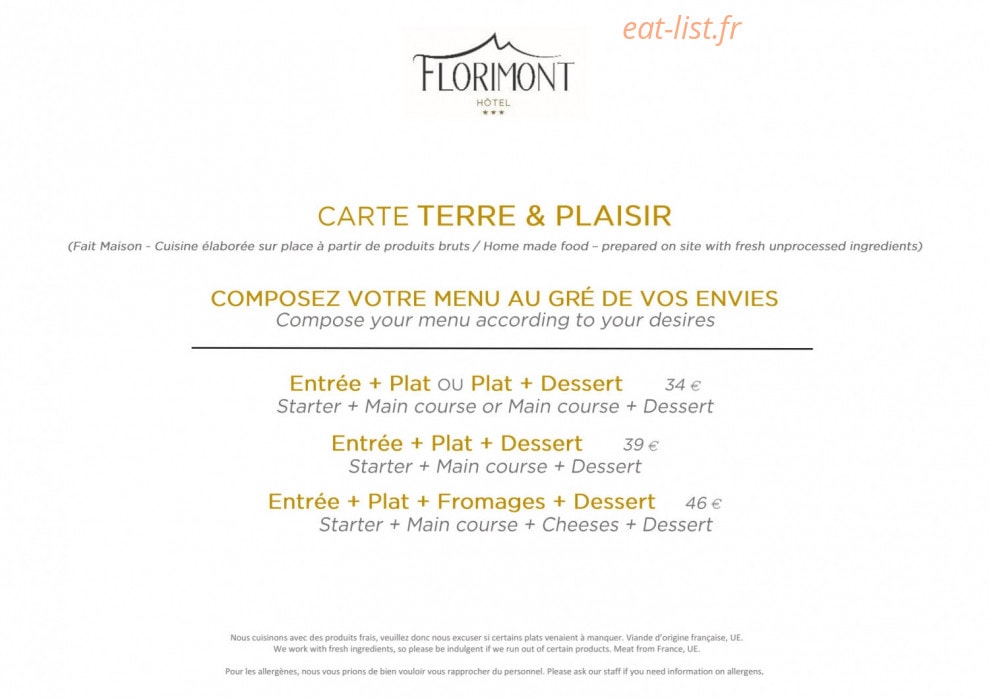 Le chalet florimont — carte page 1