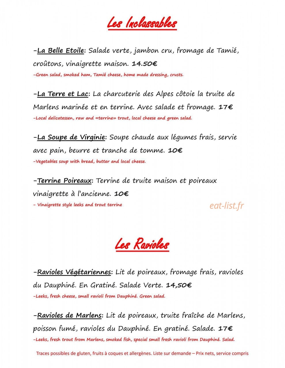 L'Avalanche — carte page 2