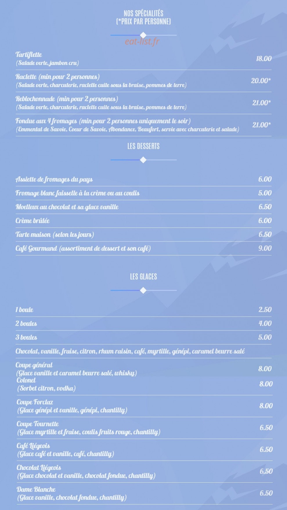 L'Edelweiss — carte page 2