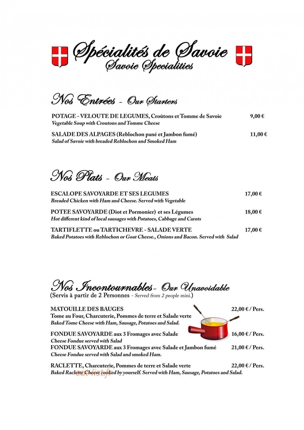 Alp'Hôtel — carte page 4