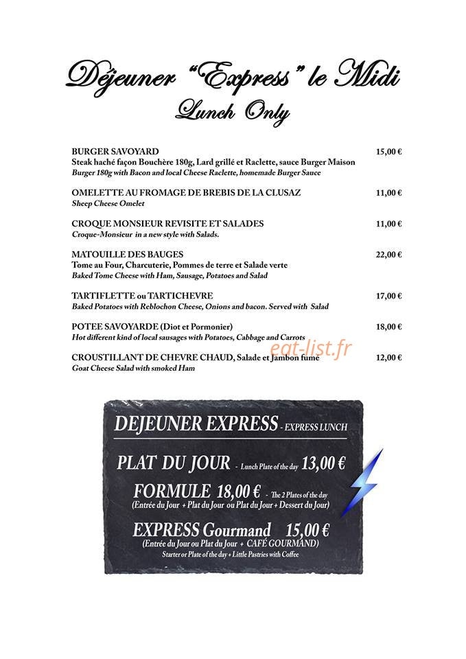 Alp'Hôtel — carte page 1