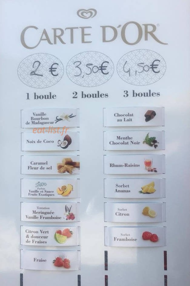 La Cabane à Crêpes — carte page 1