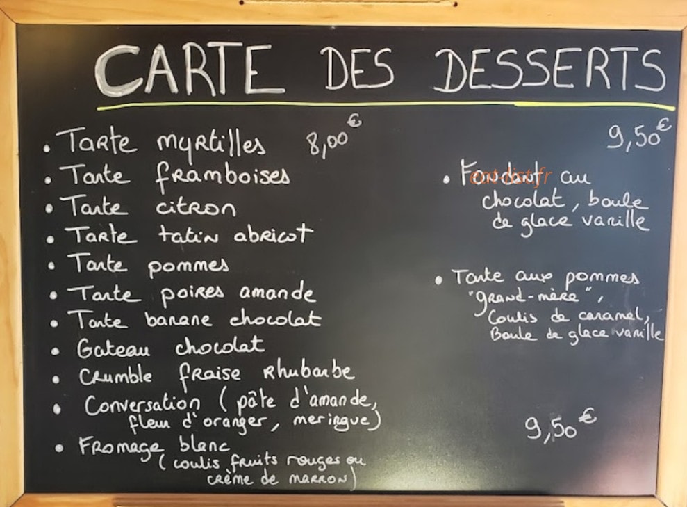 Le Bercail — carte page 1