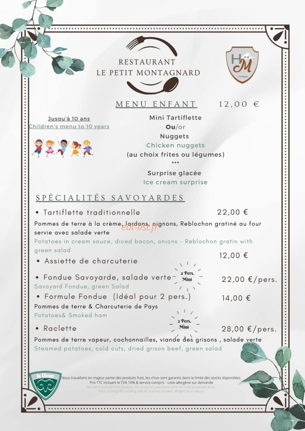 Le Petit Montagnard — carte page 5