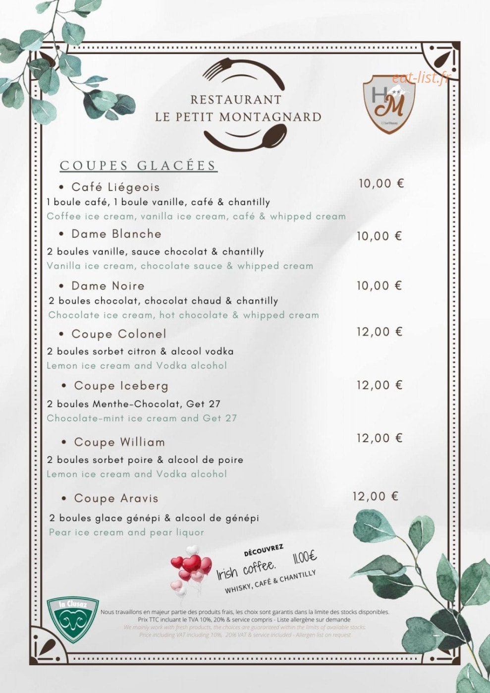 Le Petit Montagnard — carte page 6