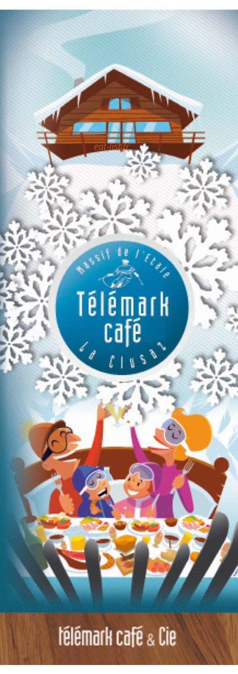 Le Télémark Café — carte page 1