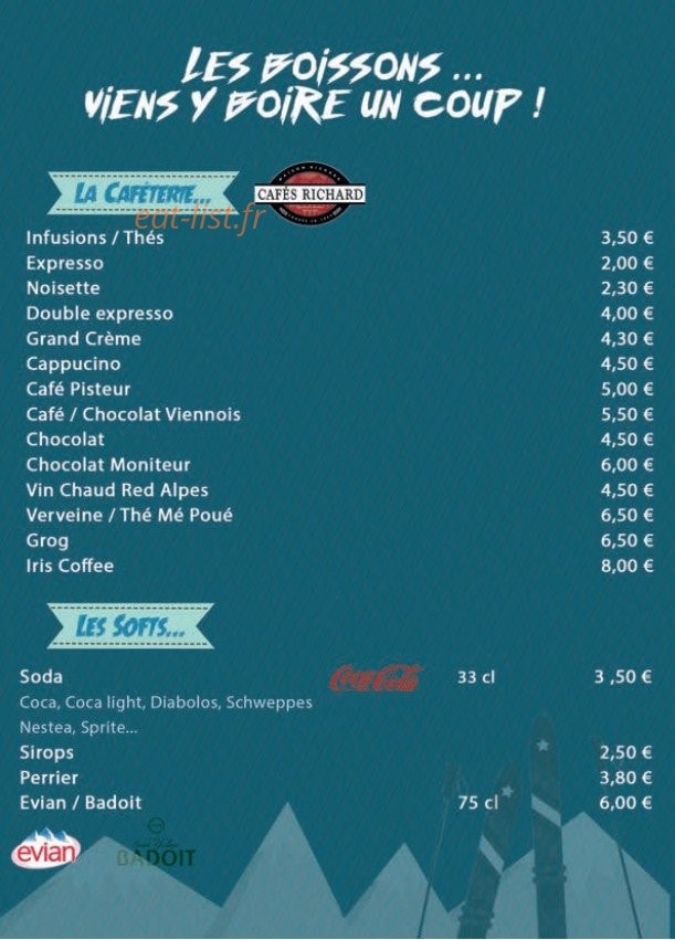 Le Télémark Café — carte page 5