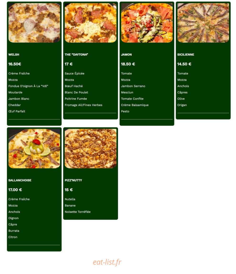 Brasserie VDL — carte page 3