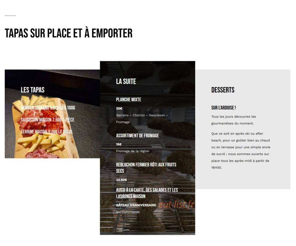 Brasserie VDL — carte page 5