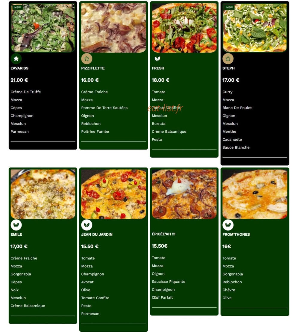 Brasserie VDL — carte page 2