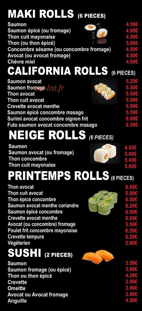 Kichi Sushi — carte page 5
