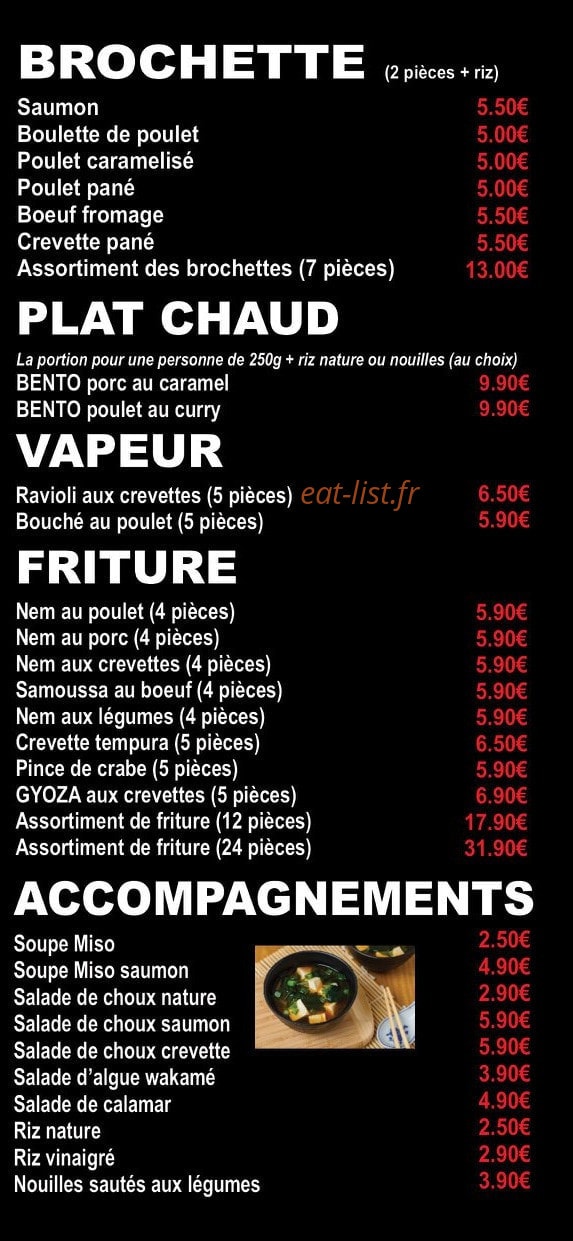 Kichi Sushi — carte page 4
