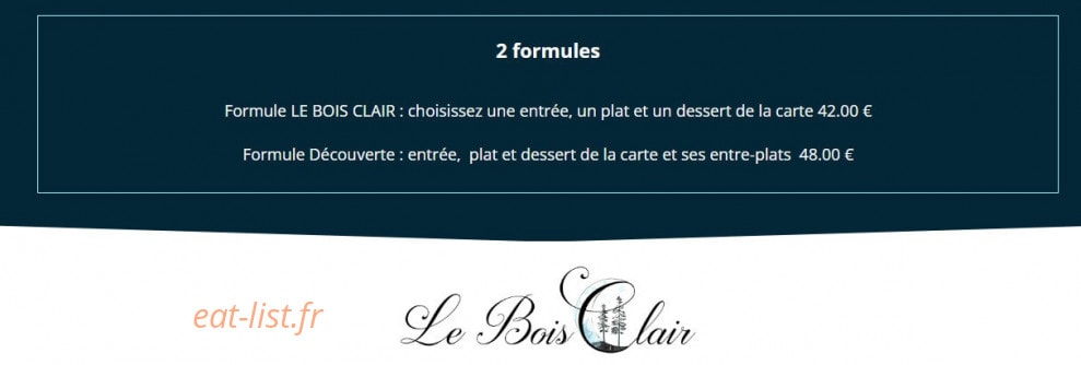 Le Bois Clair — carte page 1