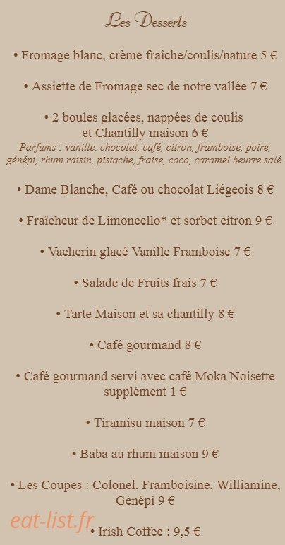 Le Kar' Pat' Ciao — carte page 2