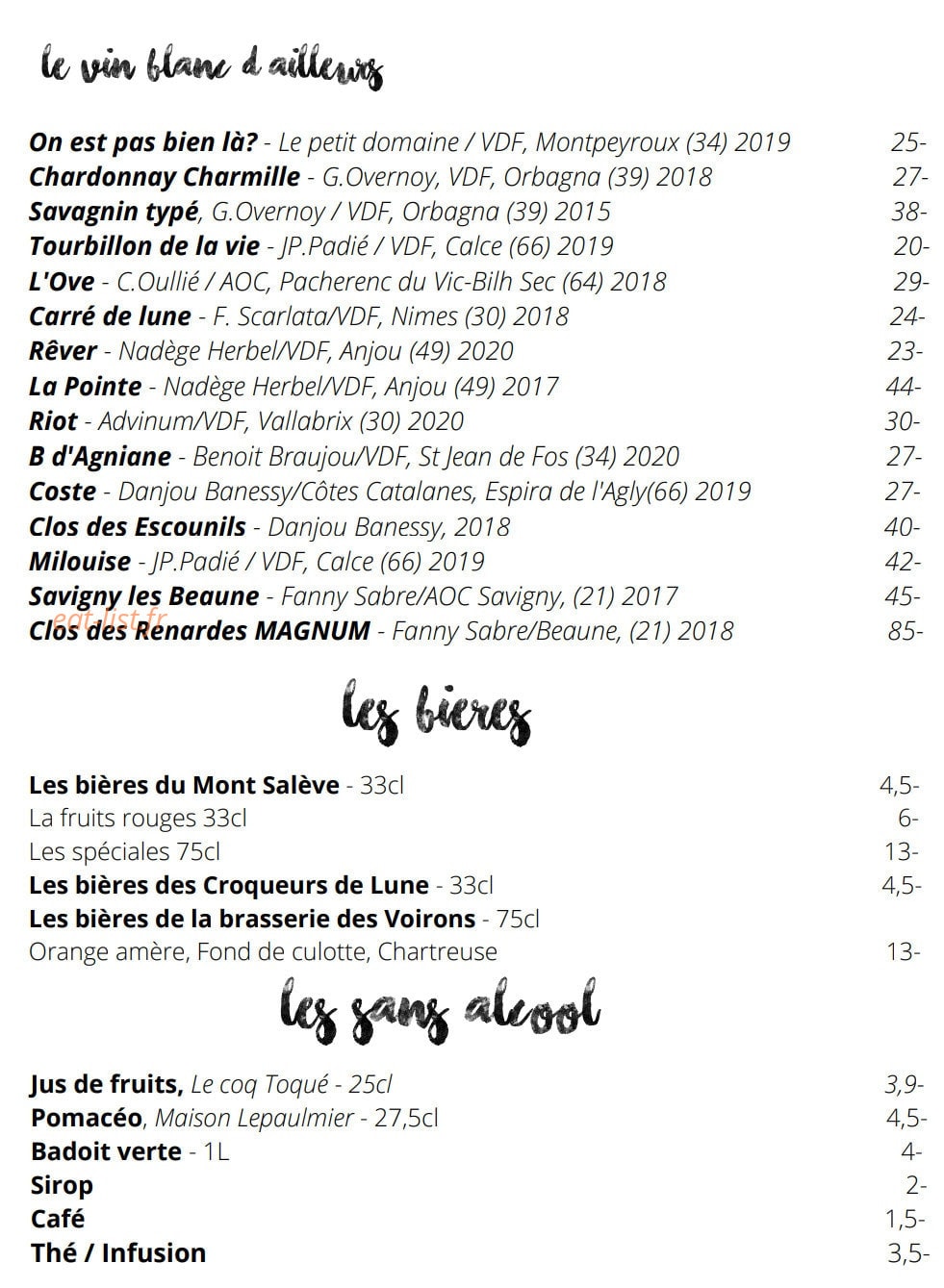 Sève — carte page 5