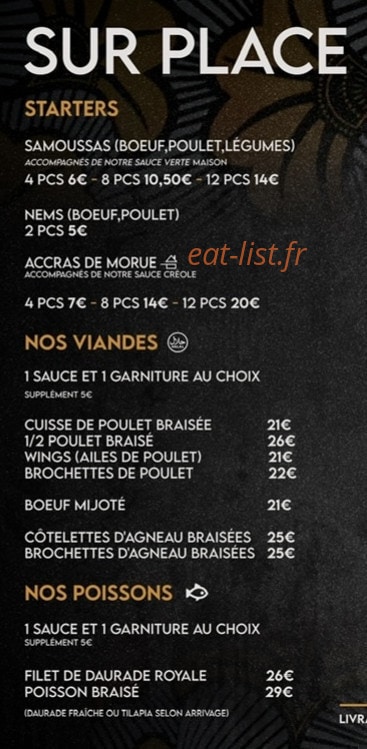 Afrogood — carte page 2