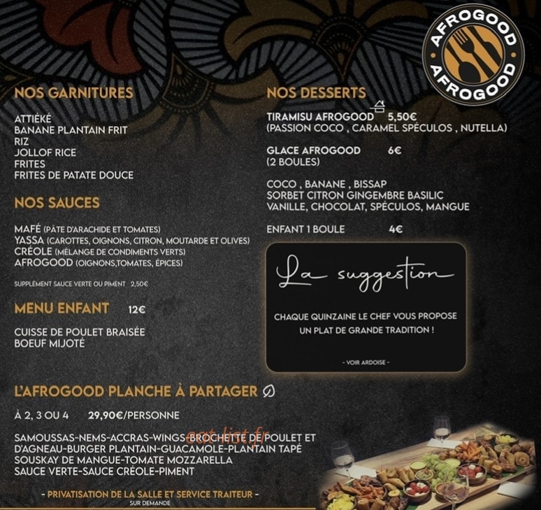 Afrogood — carte page 3