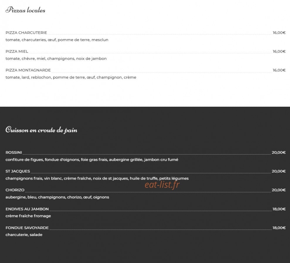 Le Cosy 2.0 — carte page 2