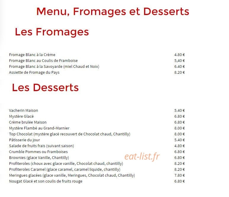 Restaurant l'Arvi — carte page 9