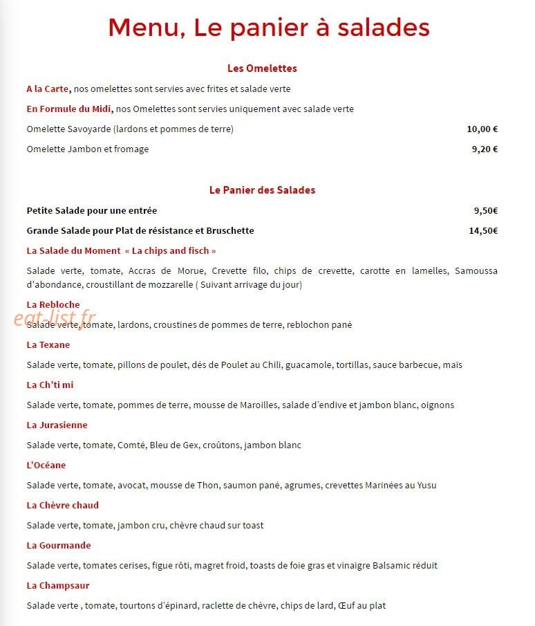 Restaurant l'Arvi — carte page 7