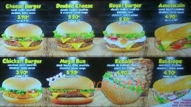 Tacos food — carte page 1