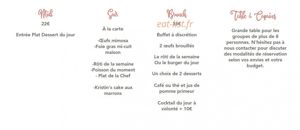 Chez Marie-Jo — carte page 1