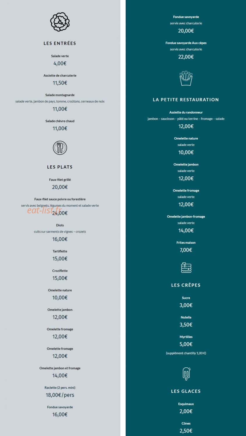 Auberge du Môle — carte page 2