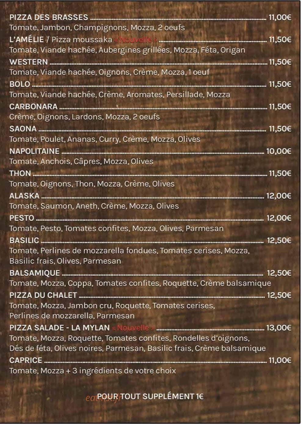 Morgane Pizza — carte page 3