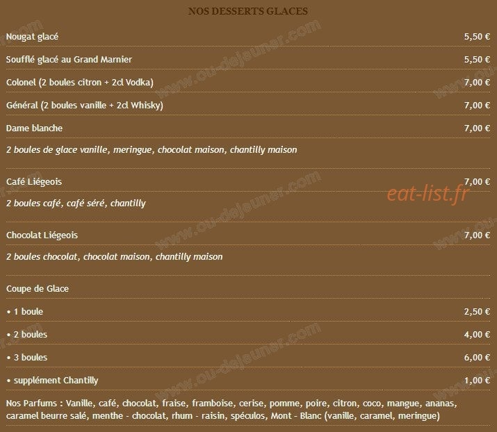 Carte et menu de Restaurant Le Vieil Atelier à Viuz en Sallaz — page 8