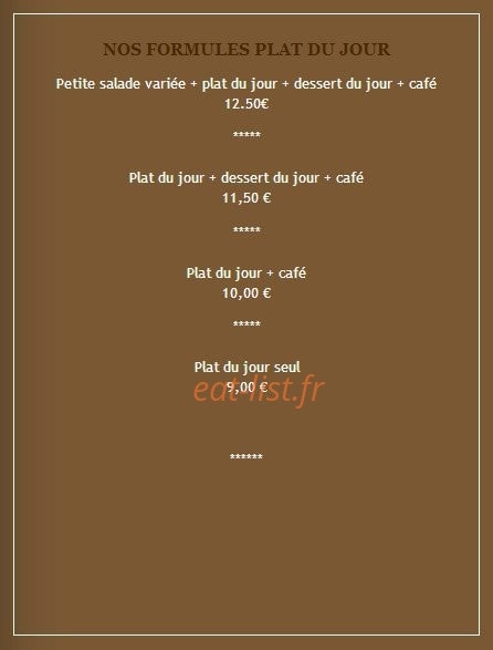 Carte et menu de Restaurant Le Vieil Atelier à Viuz en Sallaz — page 15
